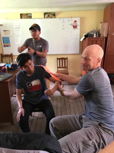 Teaching First Aid to teachers.